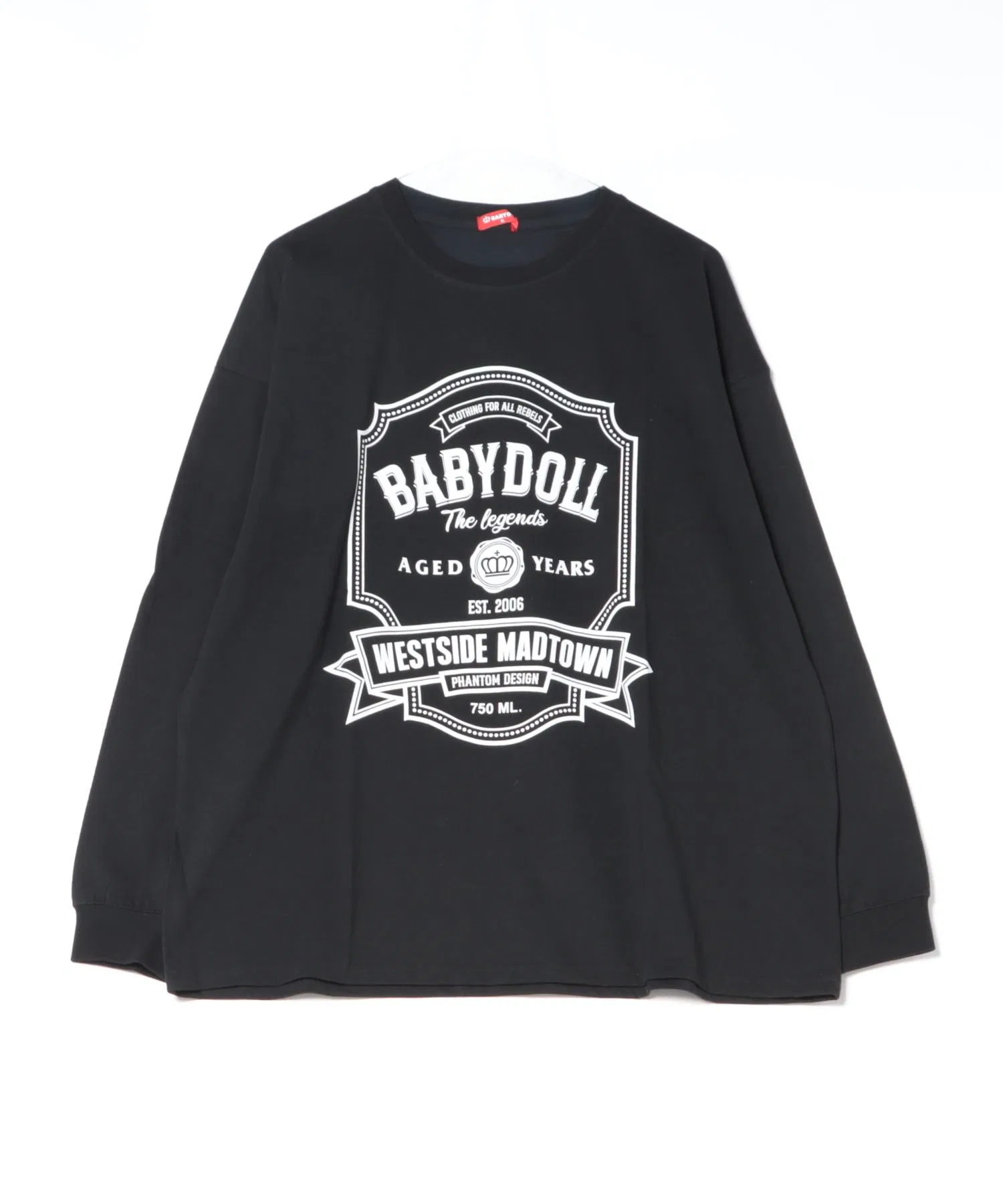Унисекс футболка с принтом Rock Fuel BABYDOLL белая — фото 3