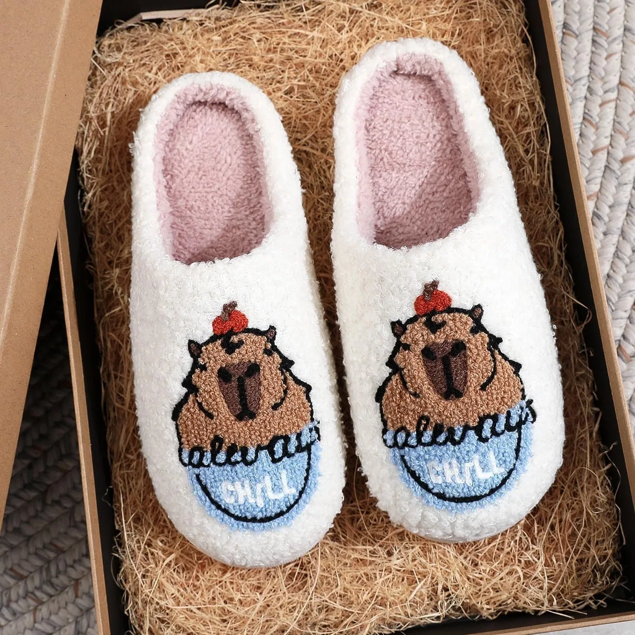 Тапочки с капибарой, Slippers, Capybara ULEL — фото 3