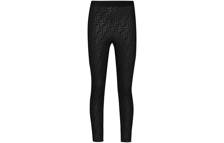 

FENDI Леггинсы женские черные
