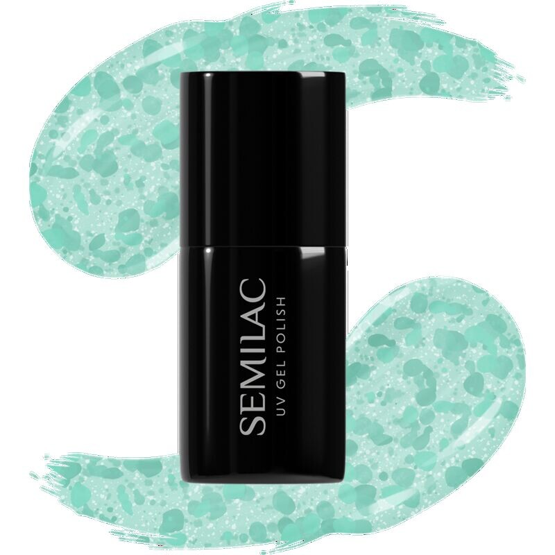 

УФ-лак для ногтей 495 Мятный Ледник Semilac, 7 ml