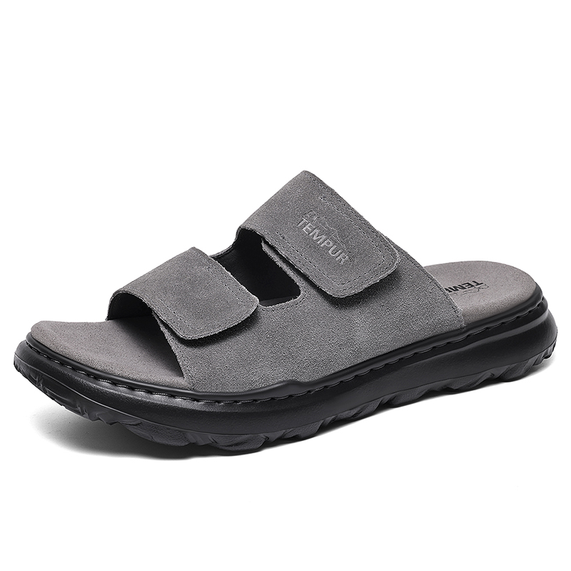 

Сандалии-слайдеры мужские, износостойкие, темно-серые TEMPUR, Dark Gray