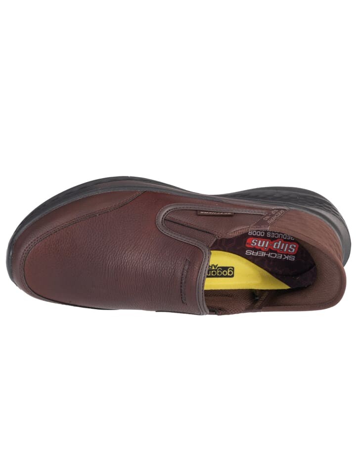 Низкие кроссовки Skechers Slip Ins Slade, коричневый — фото 3