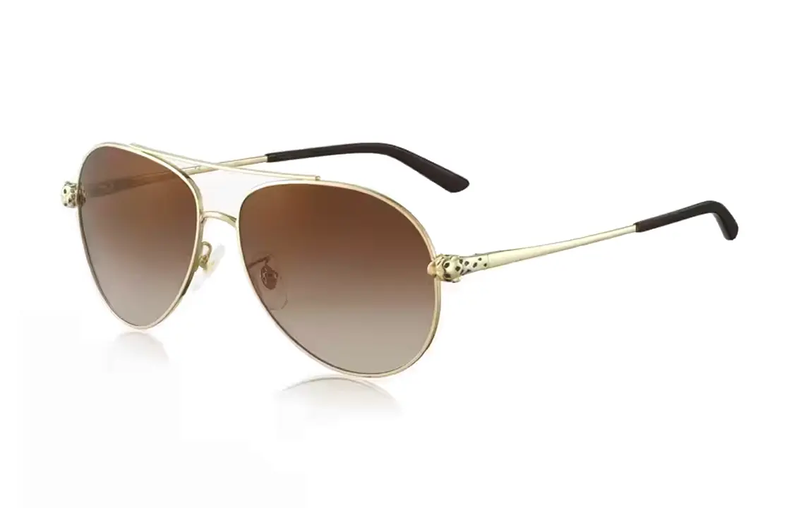

Авиаторские солнцезащитные очки Cartier, золото