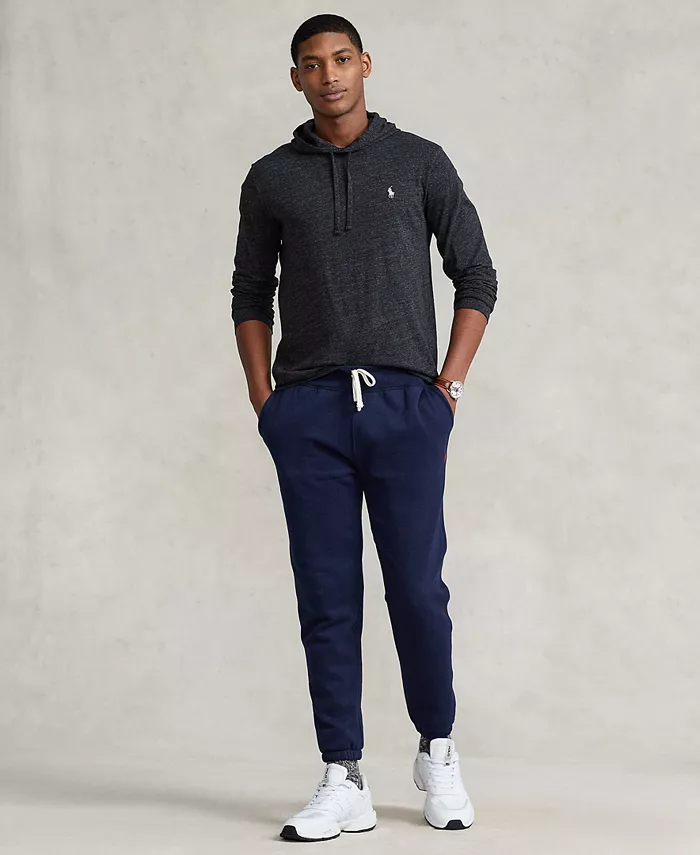 Мужская худи-футболка из джерси Polo Ralph Lauren, черный — фото 4