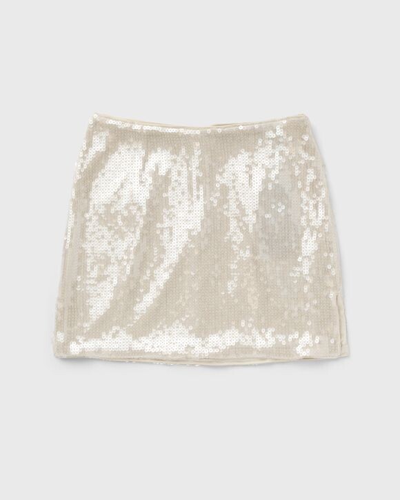 

Юбка Rotate Birger Christensen Sequins Mini Skirt, цвет egret