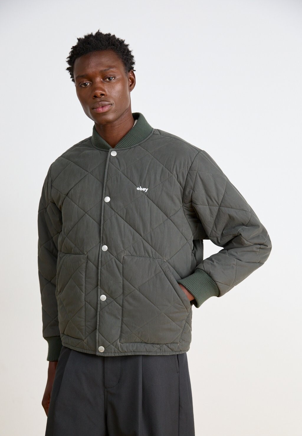

Легкая куртка DEVON JACKET Obey Clothing, серый