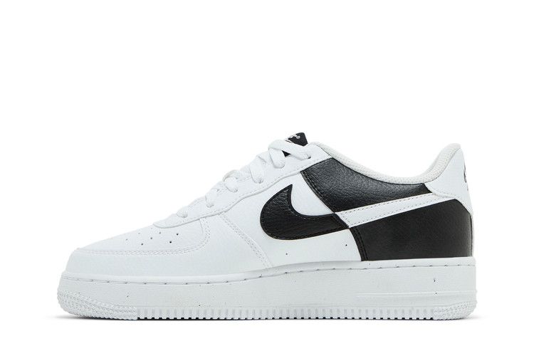 Кроссовки Nike Air Force 1 Next Nature GS 'Split - White Black', белый — фото 4