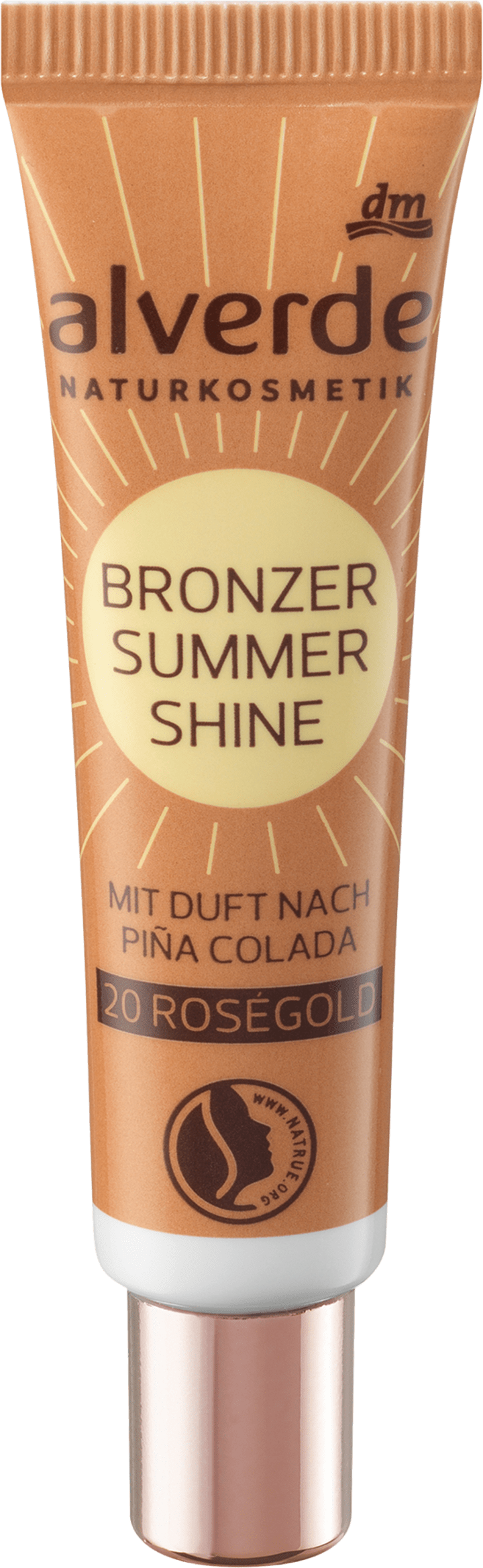 

Бронзер alverde NATURKOSMETIK Bronzer Liquid Summer Shine 20 Roségold, 15 ml