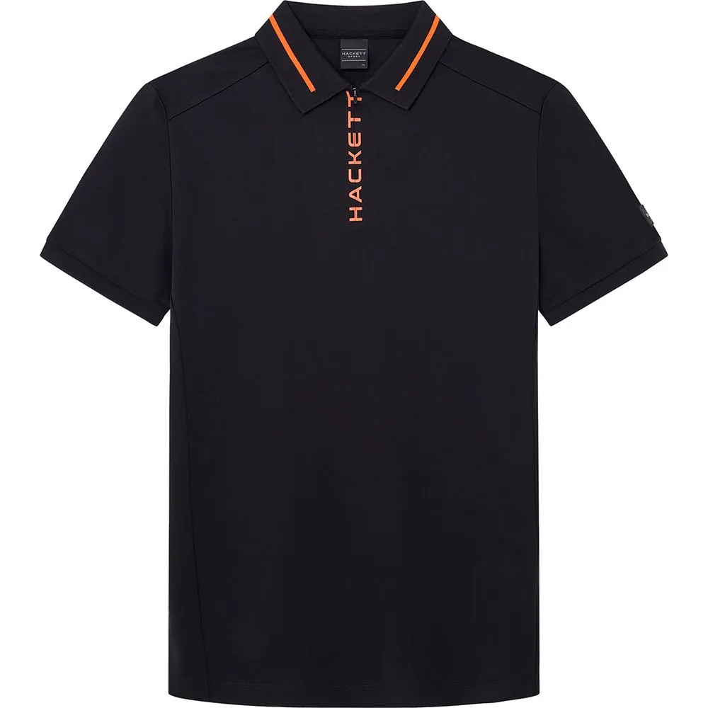 

Поло Hackett Print Placket, черный