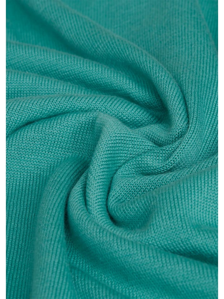 

Короткий размер: свитер-поло с короткими рукавами, вязаный свитер с воротником цвета эвкалипта. GOLDNER