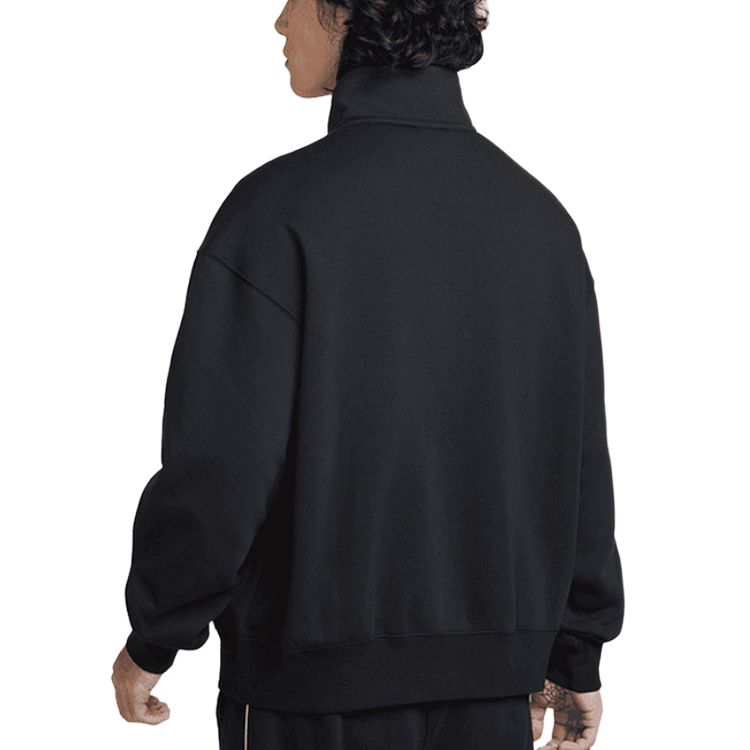 Nike Мужская толстовка Air Sweatshirts, черная, с воротником-стойкой, средней высоты — фото 3