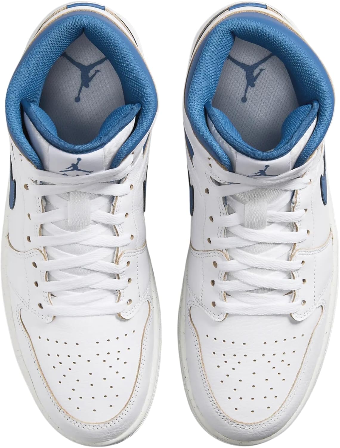 Мужские кроссовки Nike Air Jordan 1 Retro High OG 'White Industrial Blue Sail' — фото 3