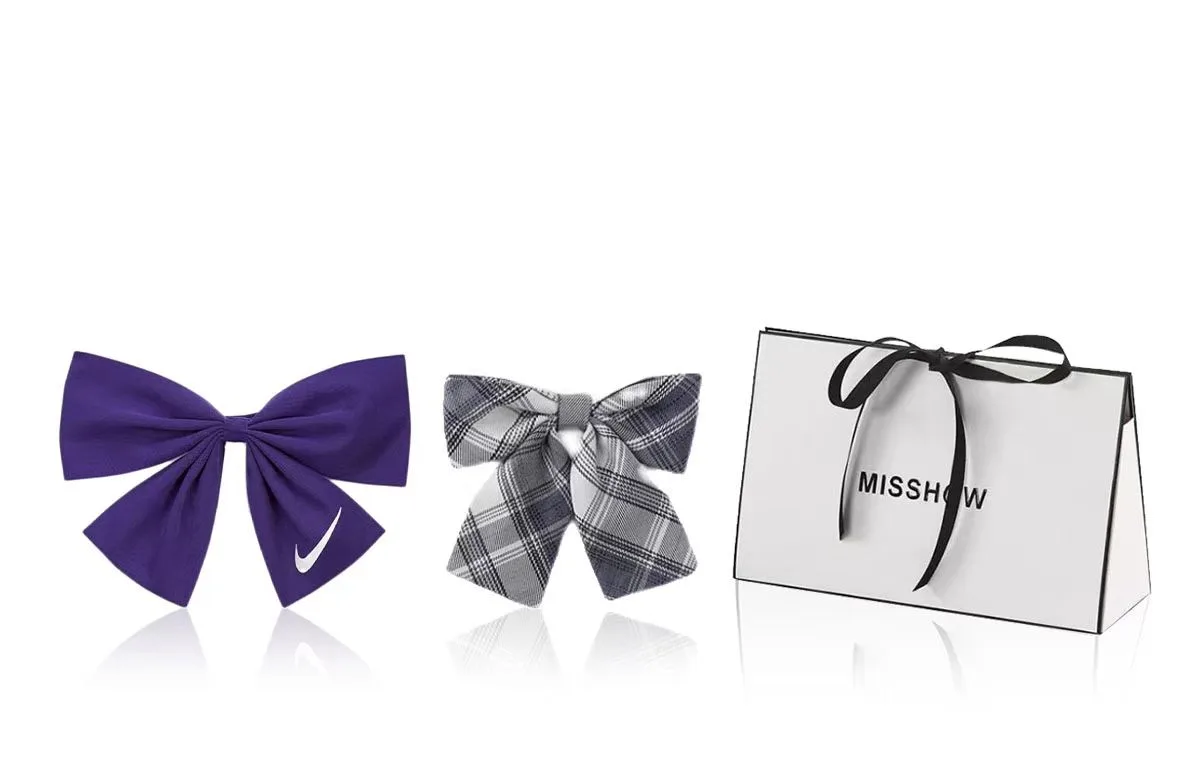 Женские заколки для волос Nike, 4# Purple Bowknot+Present Box — фото 4
