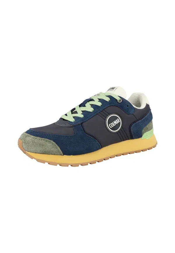 Кроссовки Colmar Travis Type Trainers, темно-синий-военный зеленый-светло-шалфейный — фото 2