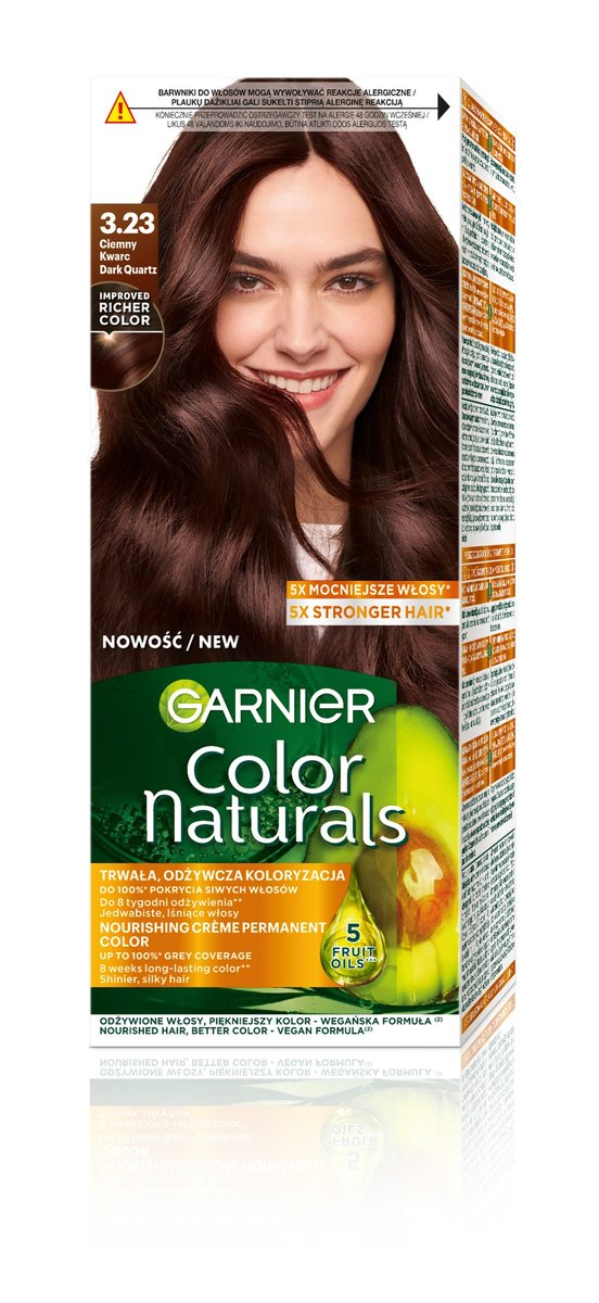 

Стойкая краска для волос Garnier Color Naturals 3.23 Темный кварц