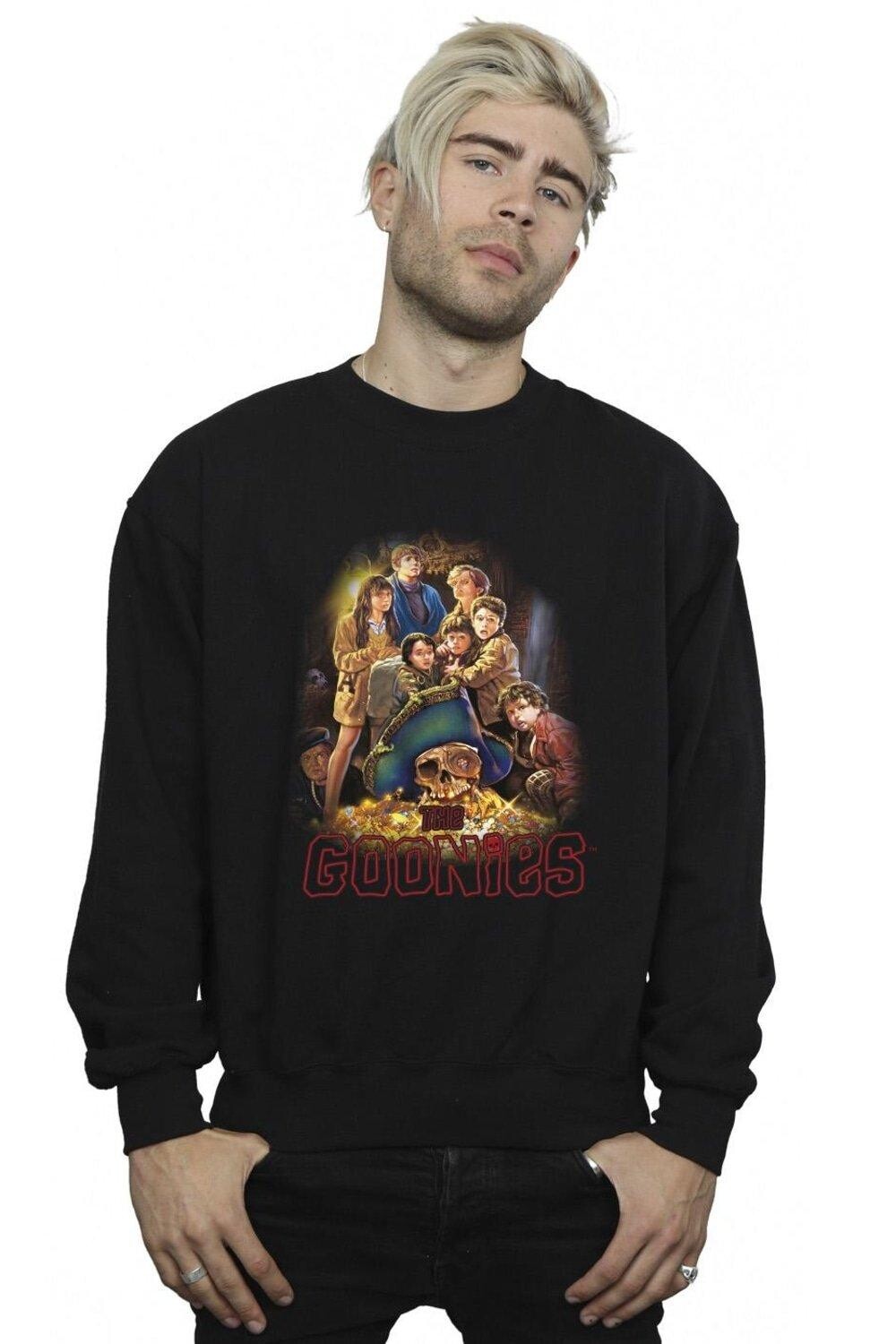 

Толстовка с семейным плакатом The Goonies, черный