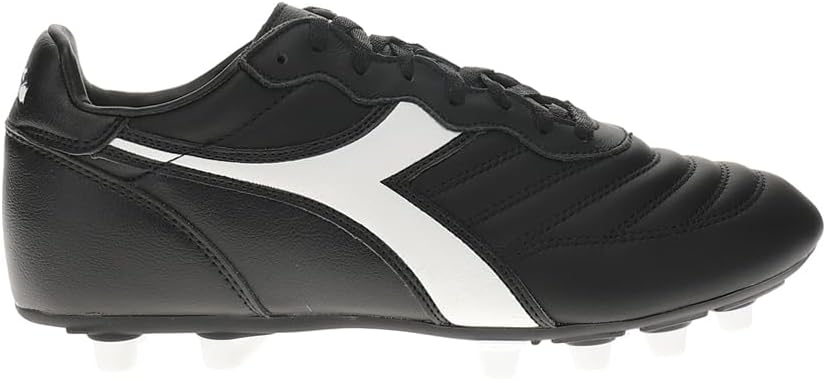 

Футбольные бутсы Diadora Brasil OG LT T MDPU для мужчин - ультра-мягкая кожа, водоотталкивающая, подошва для твердого грунта, съемная стелька, белый/черный