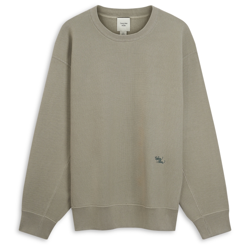 

Мужской трикотаж с круглым вырезом, средней жесткости Calvin Klein, u1g-светлый tea коричневый