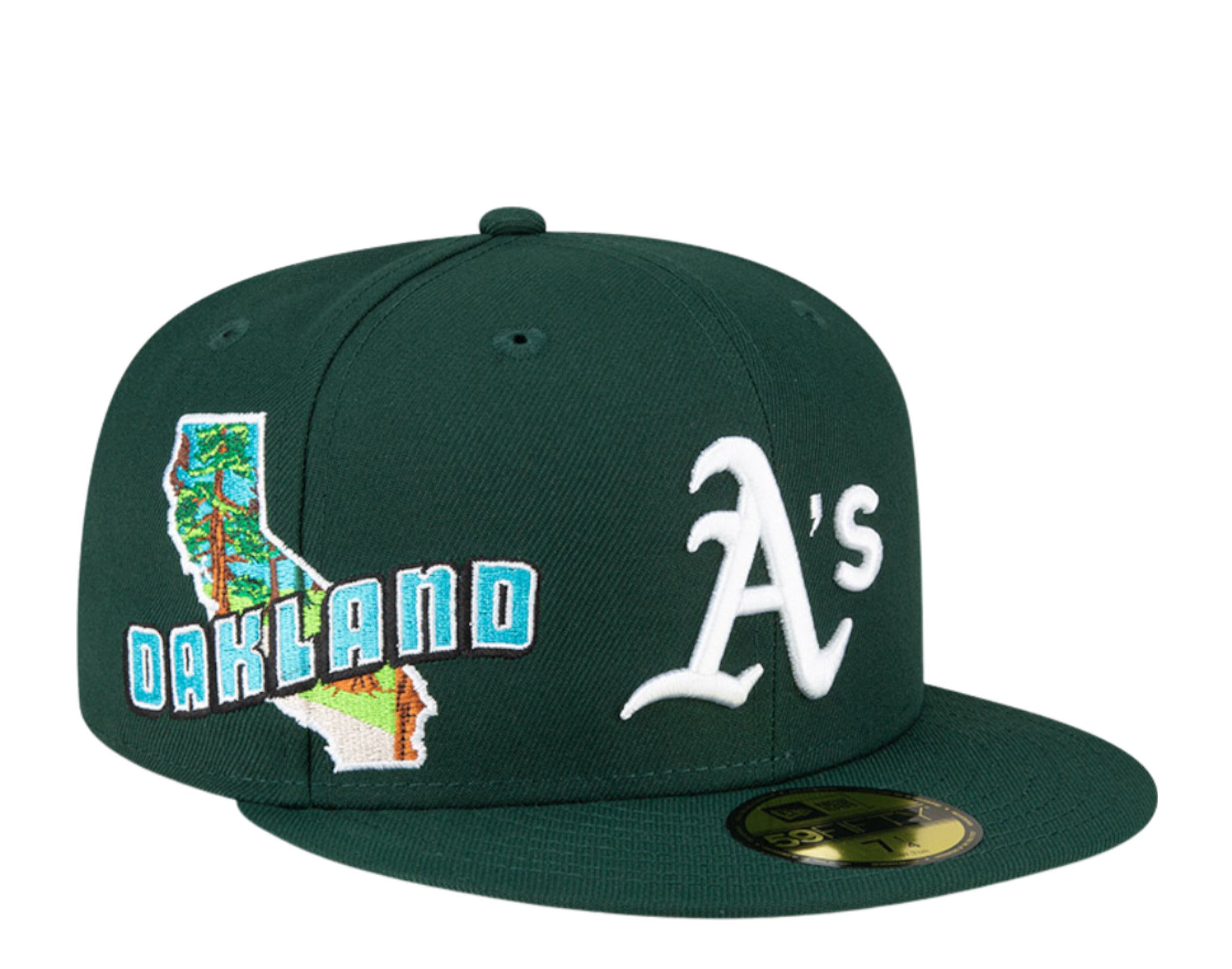

Кепка New Era Oakland Athletics Stateview 59FIFTY Fitted 60296526 - зеленая/серая УФ