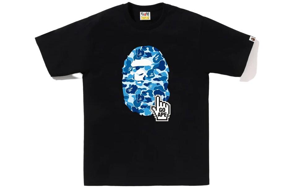 

Футболка BAPE ABC Camo Online FW23 A Bathing Ape, черный/синий