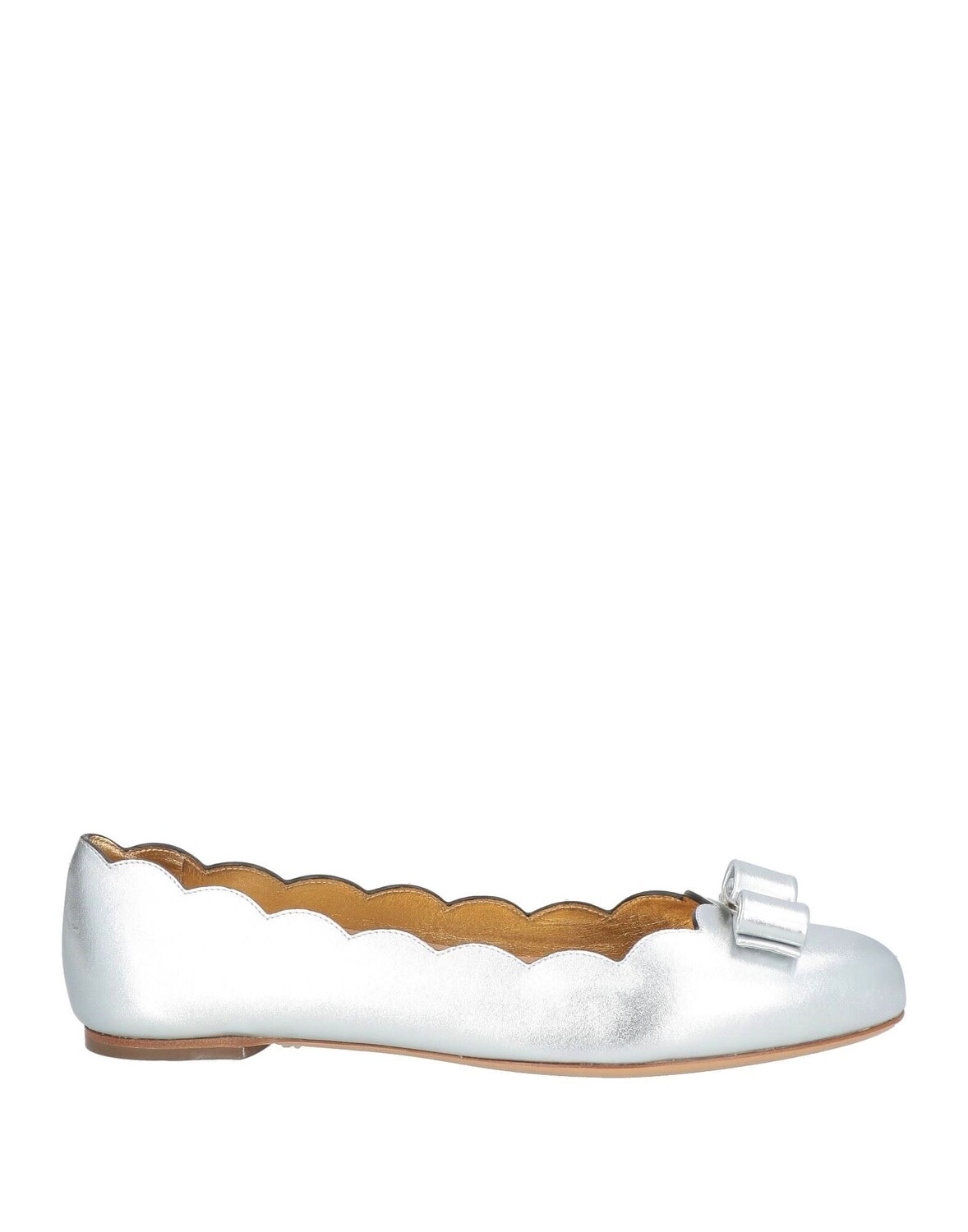 

Балетки Ferragamo, серебро