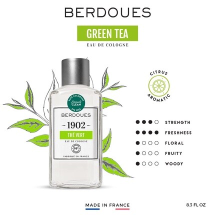 Одеколон Berdoues 1902 Green Tea с цветочно-цитрусовым ароматом, 250 мл — фото 2