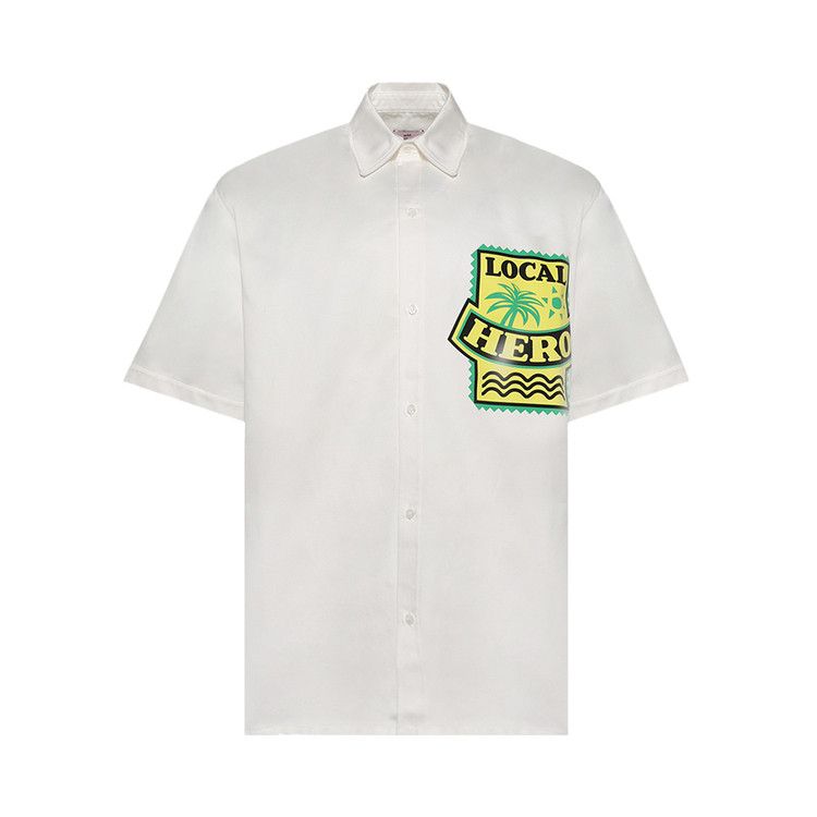

Рубашка Martine Rose Short-Sleeve Overshirt, White Off