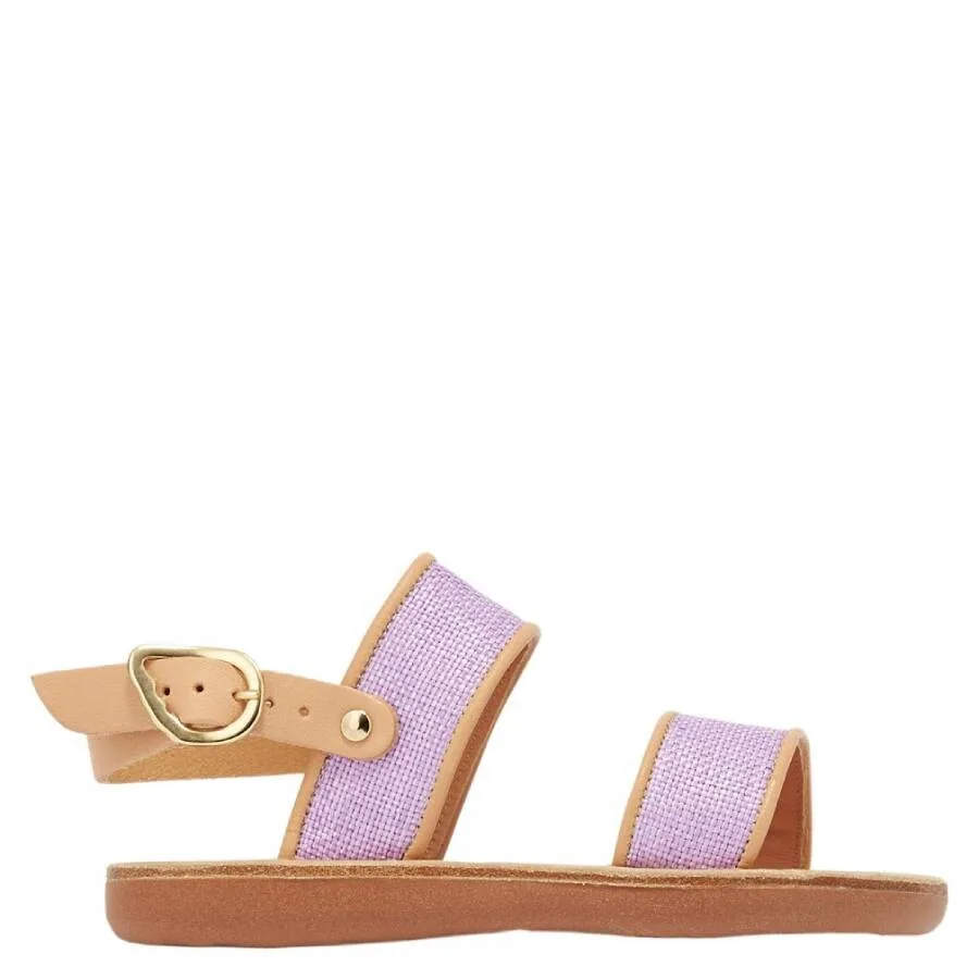 Детские сандалии Ancient Greek Sandals Clio Rafia для девочек, фиолетовый