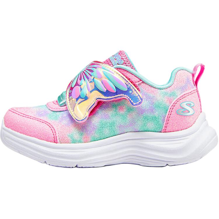 

Skechers Kids Низкие нескользящие амортизирующие туфли для малышей розового цвета для младенцев и малышей