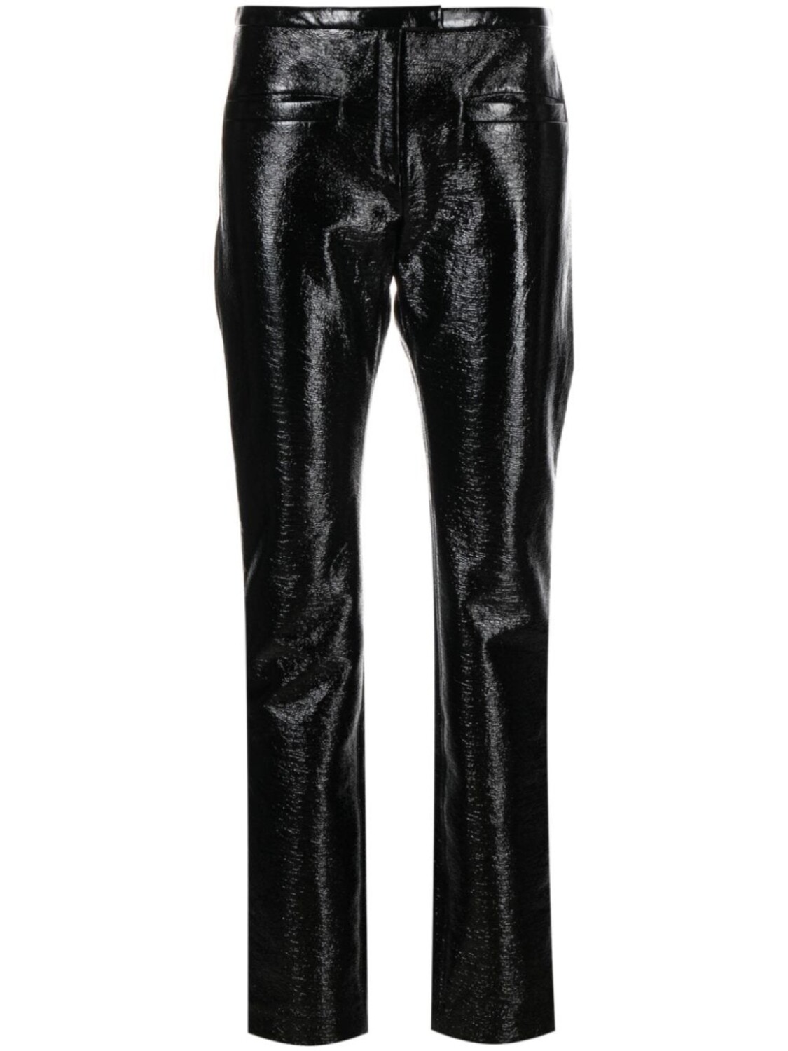 

Courrèges виниловые брюки Tube, черный