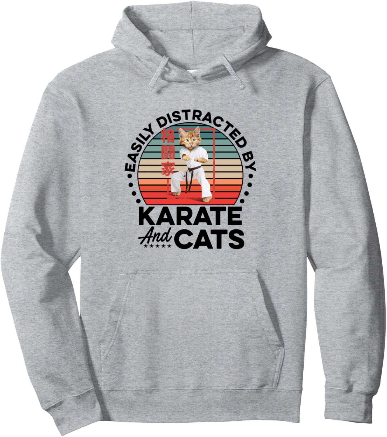 

Худи Karate and Cat Martial Arts Karate, серая (серый меланж), размер S Karate Gift Idea Karate Fighter Martial Arts Fight
