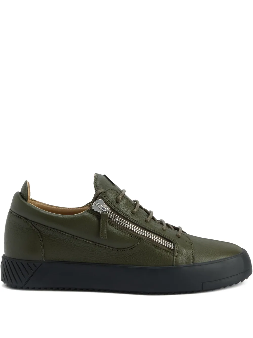 

Кеды Frankie с молниями Giuseppe Zanotti, зеленый