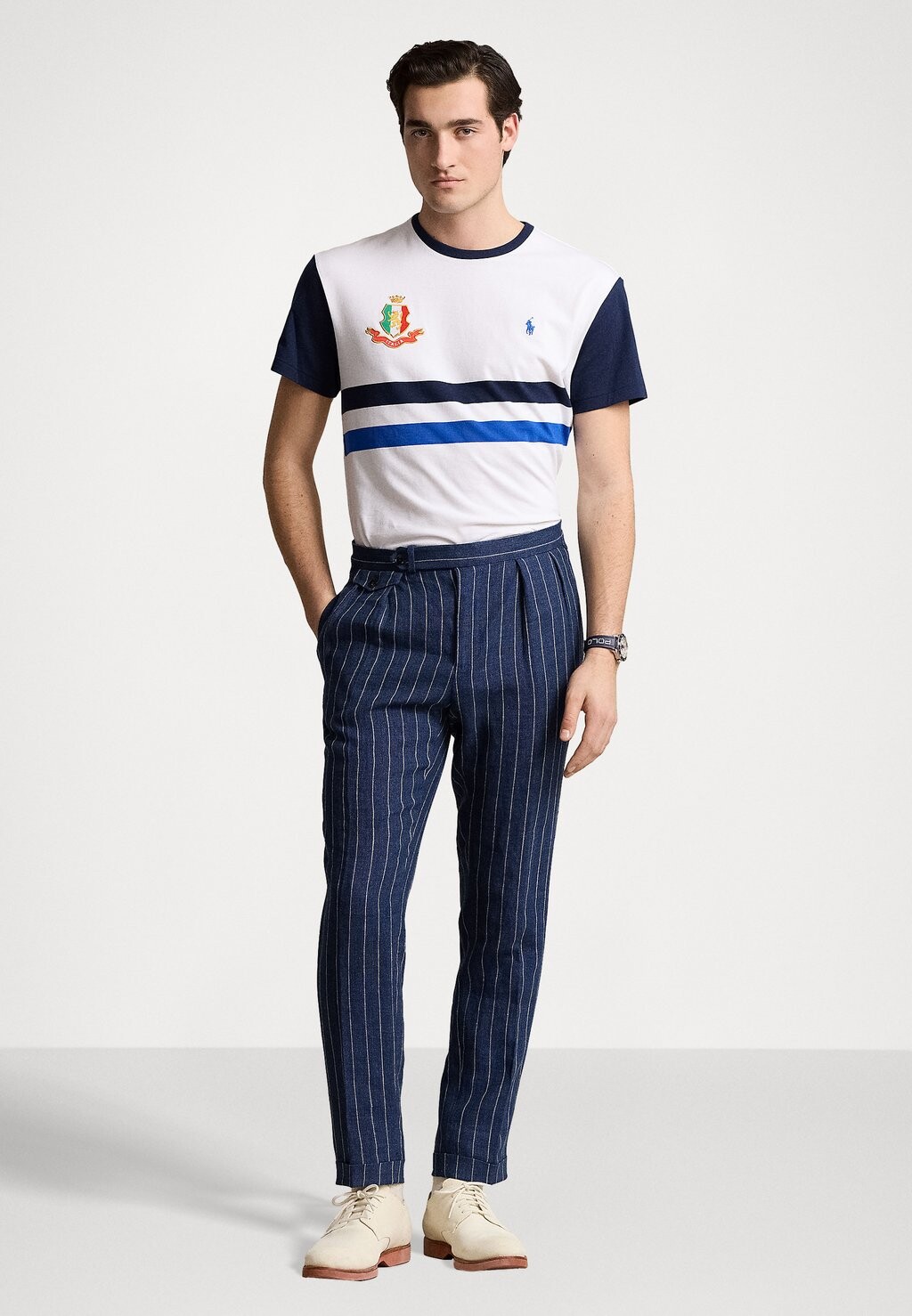 

Принт на футболке CLASSIC FIT ITALY T-SHIRT Ralph Lauren, белый