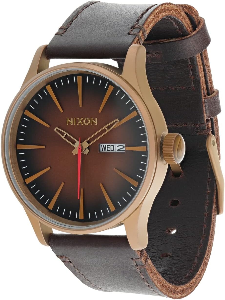 

Часы Sentry Leather Nixon, цвет Bronze/Black