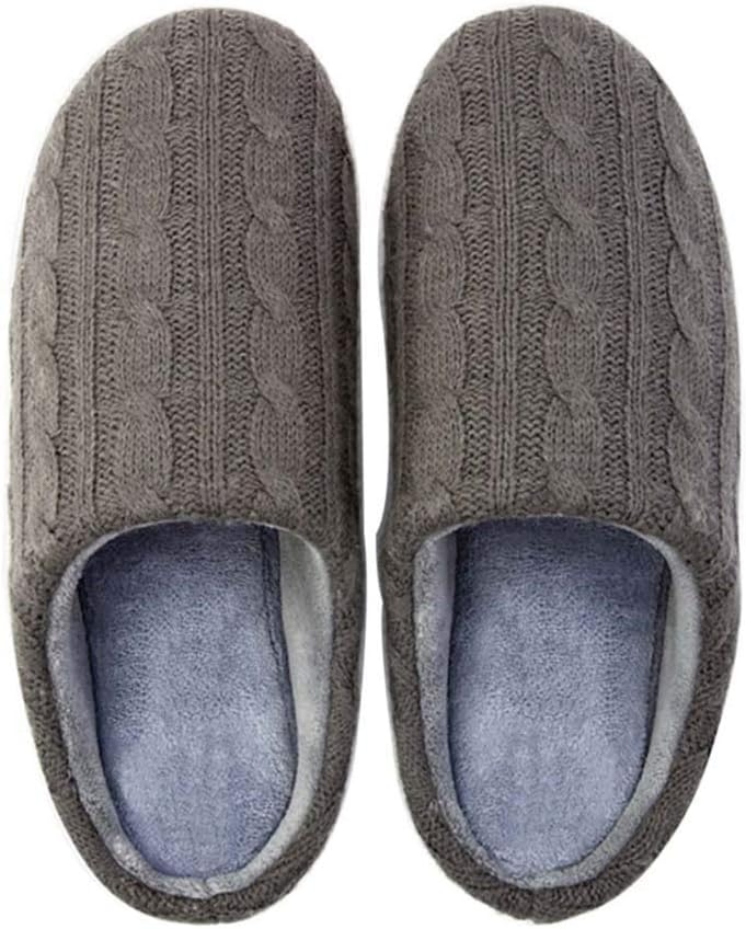 

Зимние домашние тапочки с толстой подошвой, теплые хлопковые, мужские, противоскользящие, для дома - мягкие, приятные для кожи, дышащие Cotton Shoes, темно-серый