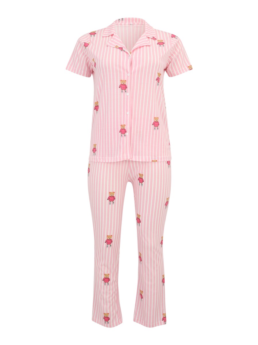 

Пижама Trendyol Curve, цвет Pink/Rose
