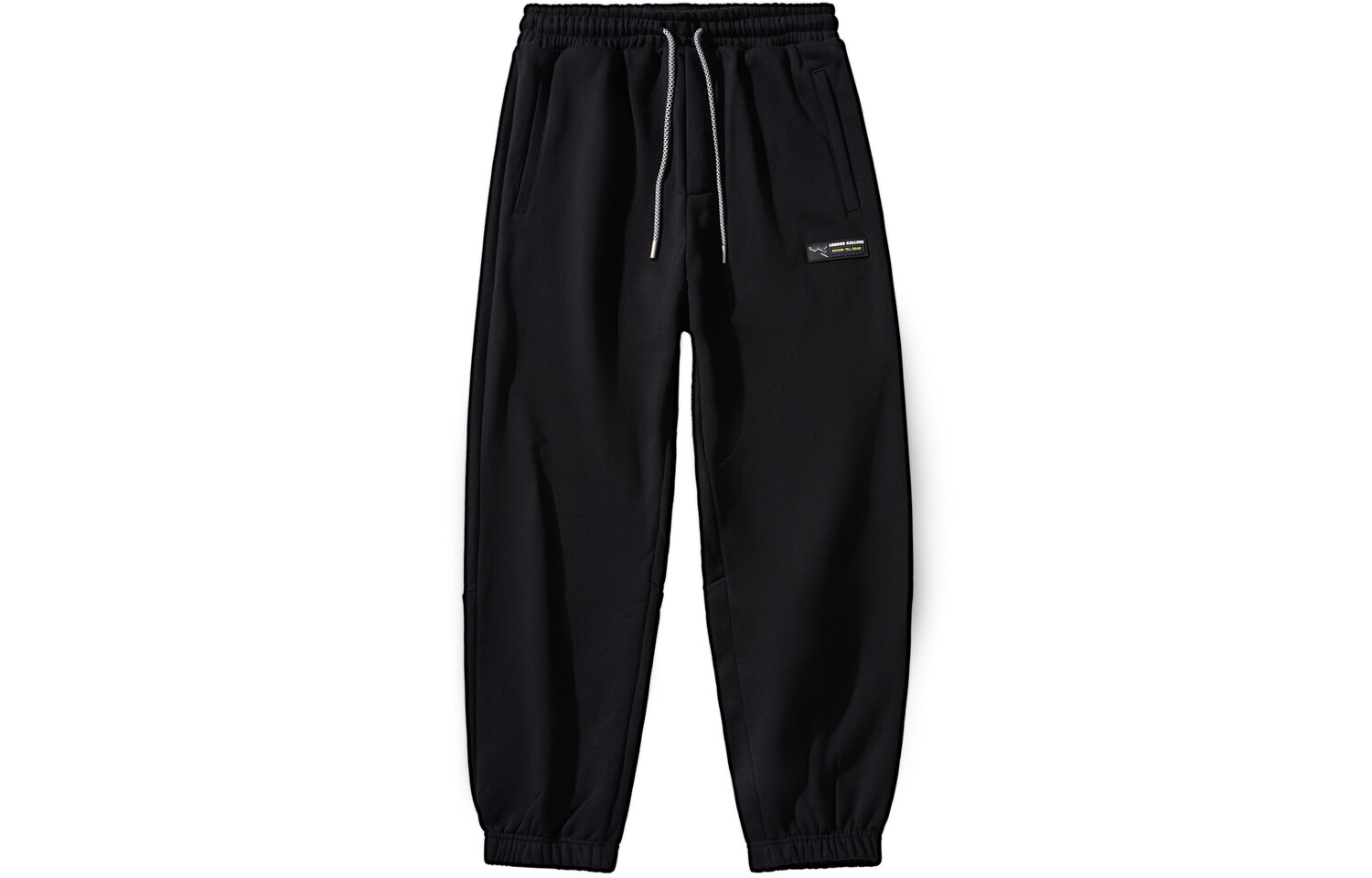 

Lilbetter Мужские вязаные спортивные штаны, Черный на флисовой подкладке