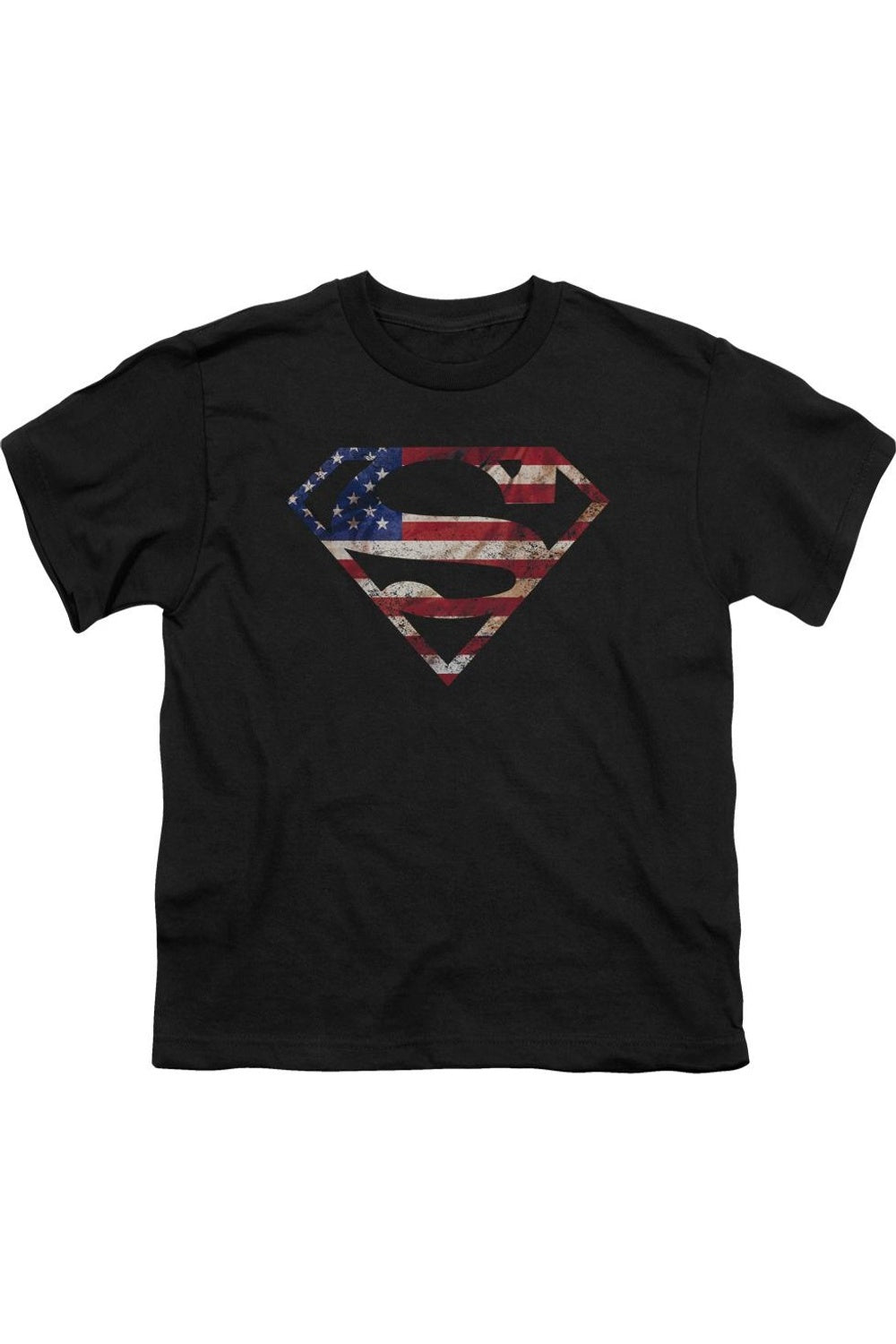 

Футболка с коротким рукавом Superman Super Patriot для детей Gildan, черный