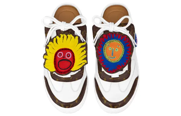 Тапочки x yayoi kusama mules 'white with logo and monogram' Louis Vuitton, белый — фото 3