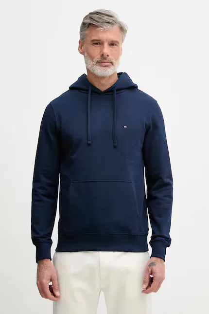 Толстовка с капюшоном хлопковая Tommy Hilfiger, синий