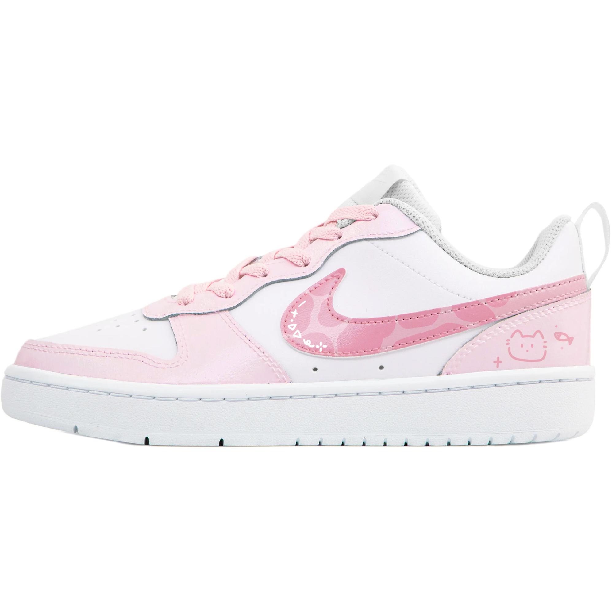 

Детские скейтерские кроссовки Court Borough для младших школьников Nike, розовый