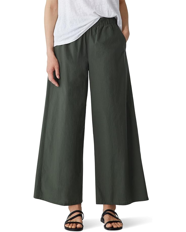 

Брюки Eileen Fisher Petite Wide Ankle Pants, цвет Seaweed