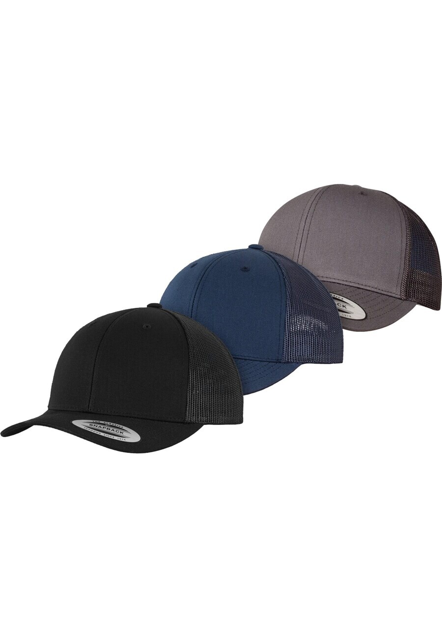 

Бейсболка Flexfit Cap, цвет navy/grey/muddy colored/black