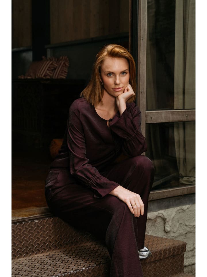 

&Co Woman Блузка «Мелина» в бордовом цвете