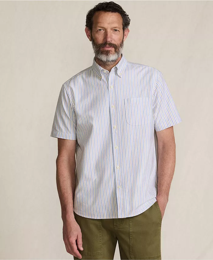 

Мужская короткая рубашка Sail Rigger Oxford Lands' End, синий