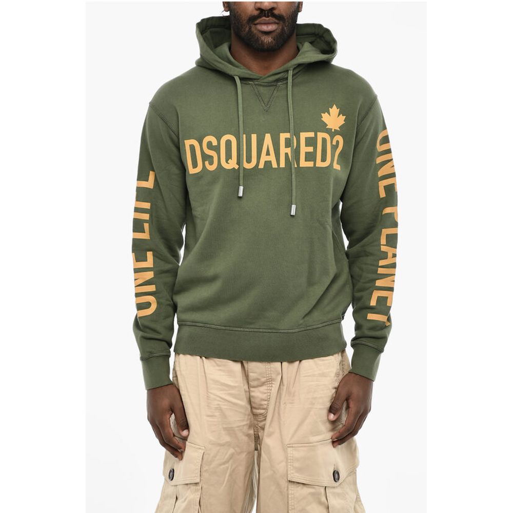 

ONE LIFE ONE PLANET Hoodie COOL FIT Толстовка с логотипом Let Dsquared2, Green