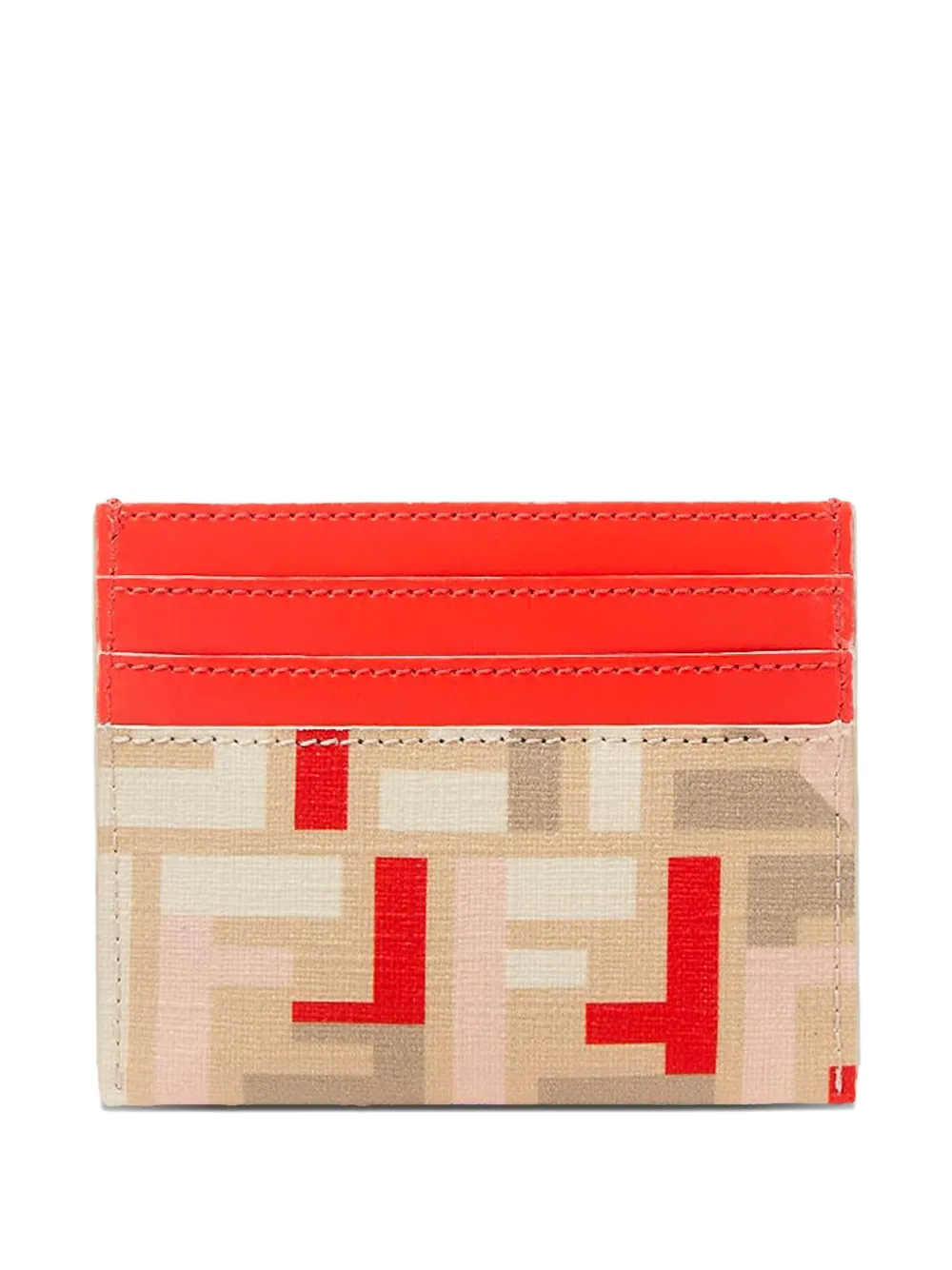 

Держатель карты с узором FF FENDI, нейтральный