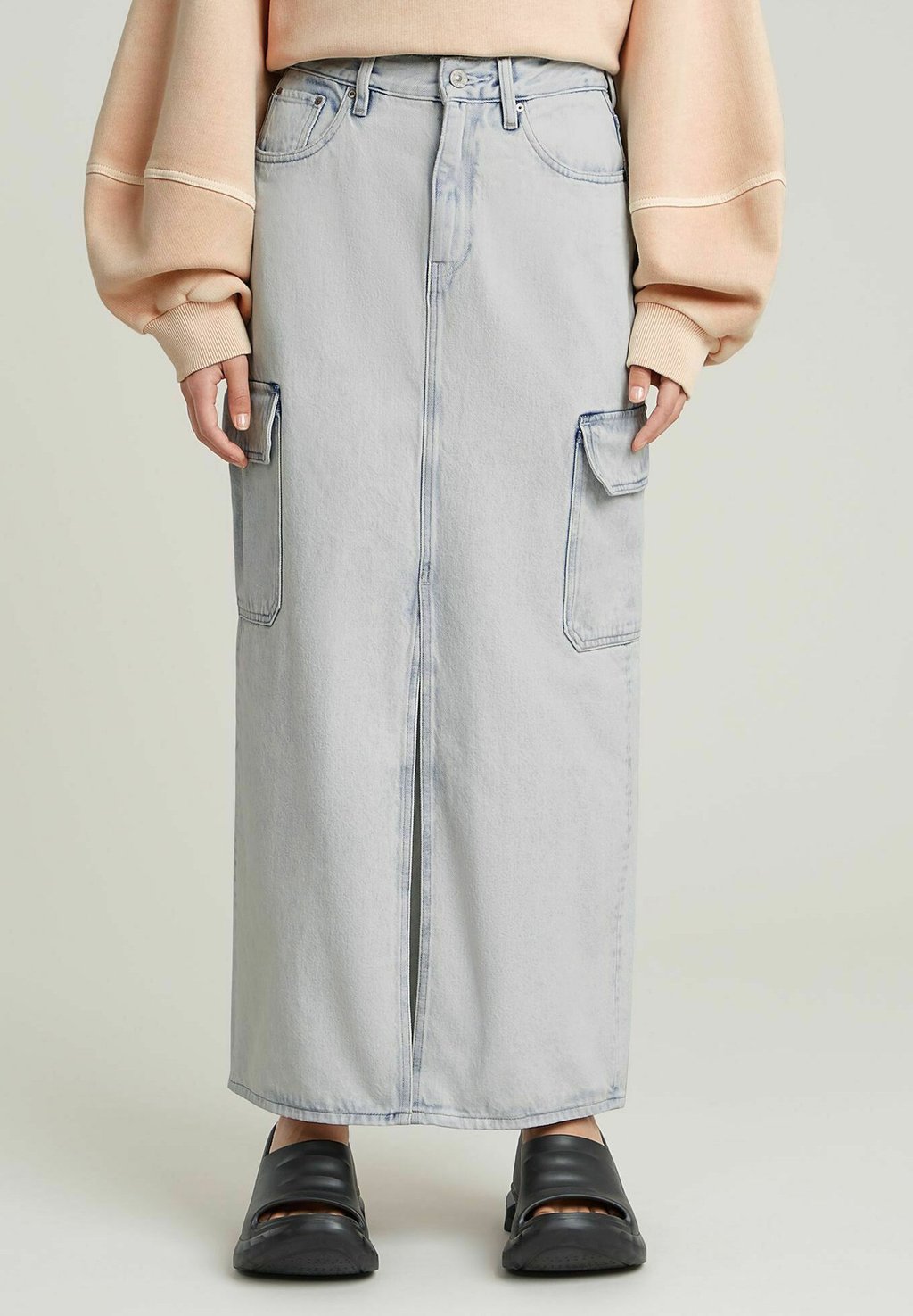 

Джинсовая юбка VIKTORIA LONG - Maxi skirt G-STAR, светло-голубой