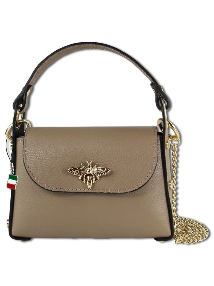 

Наплечная сумка Florence Umhängetasche Leder taupe, beige ca. 19cm