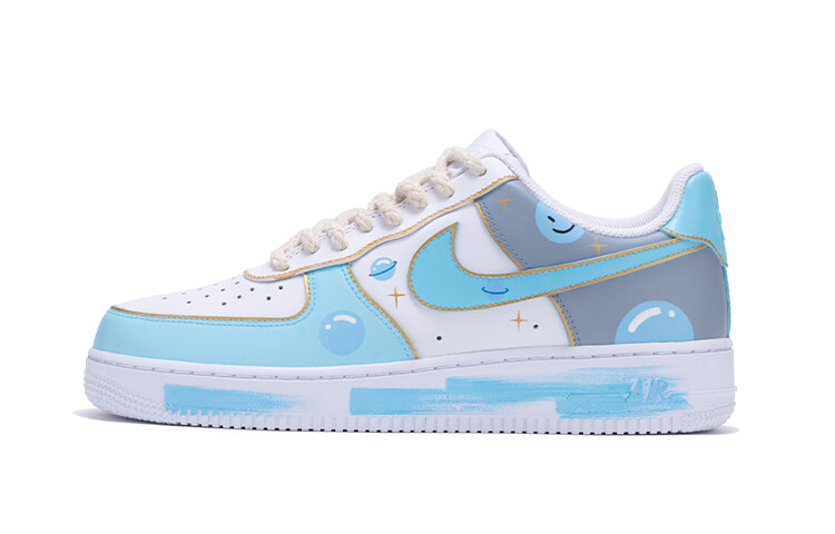 

Кроссовки Nike Air Force 1 Skateboard Shoes Men Low-Top White Blue/Gray